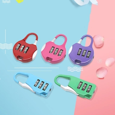 Set 2 Ổ Khóa 3 Chữ Số Mini An Toàn Cho Valy Balo Du Lịch Giá 15.999 VND 3