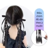 Set 2 Tóc Giả Nơ Xoắn Tết 2 Bên Mix kèm Ruy Băng 35cm Hàn Quốc cho Bé Gái 2
