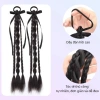 Set 2 Tóc Giả Nơ Xoắn Tết 2 Bên Mix kèm Ruy Băng 35cm Hàn Quốc cho Bé Gái 5