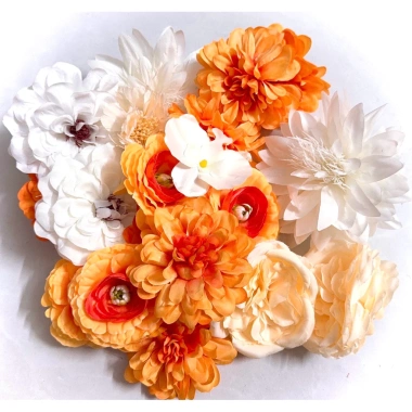 Set 20 đầu bông hoa lụa - Trang trí giỏ quà & hoa, tháp nước, chỉ 15.000₫