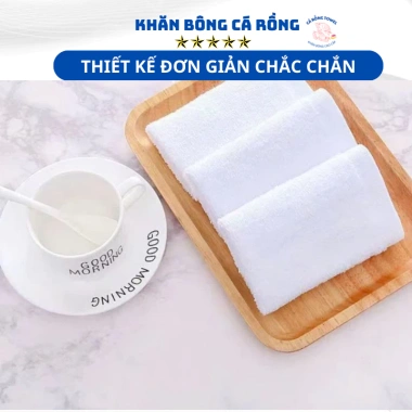 Set 20 khăn trắng cotton 30x30cm, thấm hút, sạch sẽ, giảm giá 79.000₫