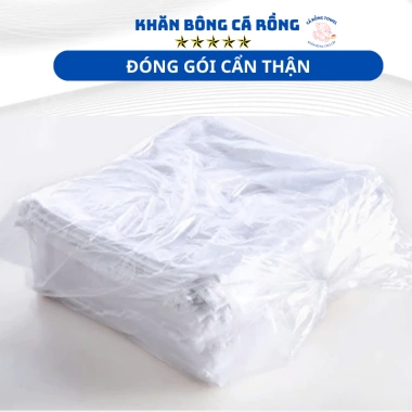 Set 20 khăn trắng cotton 30x30cm, thấm hút, sạch sẽ, giảm giá 79.000₫