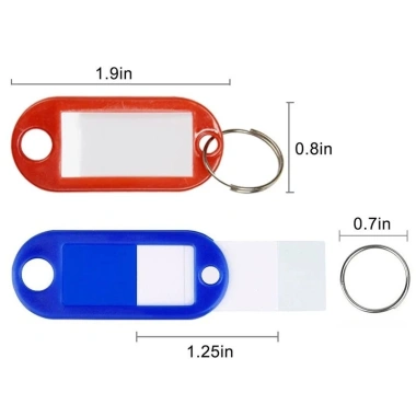 Set 20 Thẻ Ghi Nhớ Gắn Móc Khóa – Nhãn Tag Đánh Số Phòng, Hành Lý, Vali Tiện Dụng