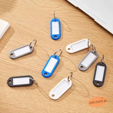 Set 20 thẻ name tag vali đa năng - móc chìa khóa, ghi chú, thẻ đeo tên học sinh, nhân viên 23.999 VND