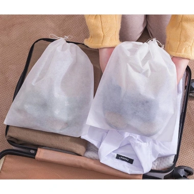 Set 20 Túi Đựng Giày Du Lịch Vải Không Dệt Đa Năng, Miệng Dây Rút Trắng 9.999₫ 5
