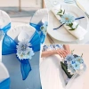 Set 21-26 chiếc trộn hoa nhân tạo đầu lụa - Trang trí tiệc cưới, cô dâu, phụ kiện 3