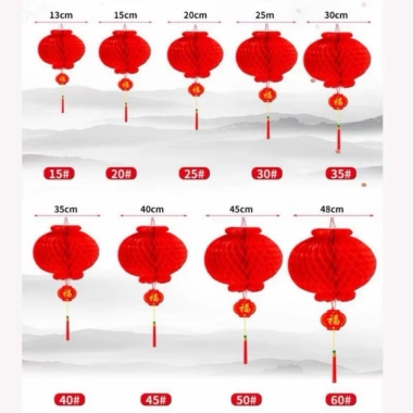 Set 2/10 Lồng Đèn Đỏ Nylon Chống Nước + Quả Cầu Nylon Trang Trí Tết - Chỉ 35.000đ