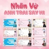 SÉT 23 nhãn vở QUANG HÙNG MASTERD 30 anh trai say hi size 9x5.4cm giá chỉ 18.000₫ 2