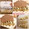 Set 3-9 đôi khuyên tai mạ bạc vàng - Sang trọng, cá tính, giảm còn 35.600đ