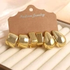 Set 3-9 đôi khuyên tai mạ bạc vàng - Sang trọng, cá tính, giảm còn 35.600đ 2