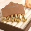 Set 3-9 đôi khuyên tai mạ bạc vàng - Sang trọng, cá tính, giảm còn 35.600đ 4