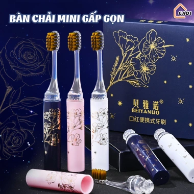 Set 3 Bàn chải đánh răng gấp gọn du lịch - Thiết kế nhỏ gọn, hottrend, giá chỉ 27.000₫