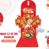 Set 3 Bao Lì Xì Popup 3D Cao Cấp Tết Bính Ngọ 2.026 - Giá chỉ 14.500₫ 7