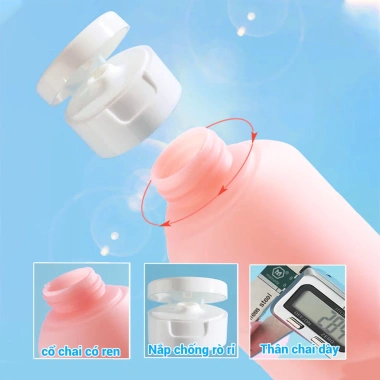 Set 3 chai chiết silicone 60ml - Bộ chia du lịch, dầu xã, sữa tắm, 20.300₫