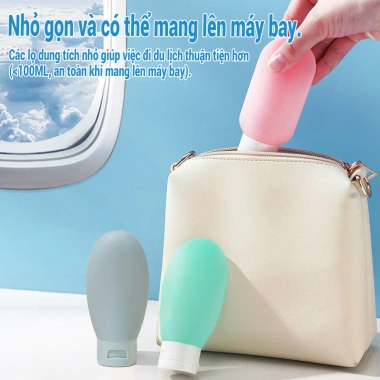 Set 3 chai chiết silicone 60ml - Bộ chia du lịch, dầu xã, sữa tắm, 20.300₫ 7 Set 3 chai chiết silicone 60ml - Bộ chia du lịch, dầu xã, sữa tắm, 20.300₫ 7