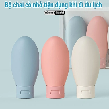 Set 3 chai chiết silicone 60ml - Bộ chia du lịch, dầu xã, sữa tắm, 20.300₫ 8 Set 3 chai chiết silicone 60ml - Bộ chia du lịch, dầu xã, sữa tắm, 20.300₫ 8