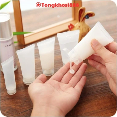 Set 3 chai nhựa mỹ phẩm đựng kem, đánh răng, dầu gội, sữa rửa mặt 8.230 VND