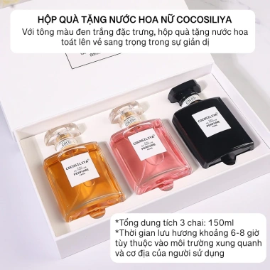 Set 3 chai nước hoa nữ 150ml Coocsiliya hương ngọt quyến rũ - Hộp quà NU18 - 182.000đ 5