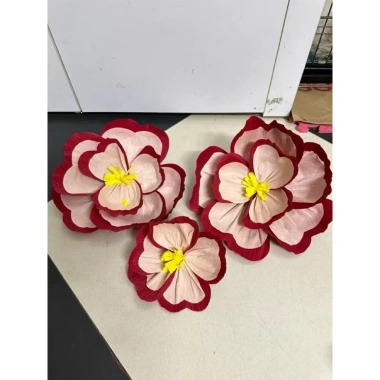 Set 3 Hóa Giấy 15-20-25cm Trang Trí Tết và Phòng Cưới Giá chỉ 35.000đ Giảm Giá