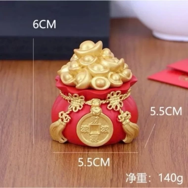 Set 3 Hũ Đựng Muối Gạo Tài Lộc May Mắn - Đặt Bàn Thần Tài, Ông Táo Đỏ Vàng, Giá Ưu Đãi 69.000₫
