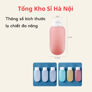 Set 3 Lọ Chiết Du Lịch 60ml - Dầu Gội, Sữa Tắm, Lotion, Toner, Túi Dã Ngoại 15.900