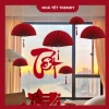 Set 3 Quạt Giấy Đỏ + Tua Rua Ngọc Tài Lộc Đón Tết Bính Ngọ – DIY Trang Trí Nhà Cửa, Quán Café, Giá 21.000₫