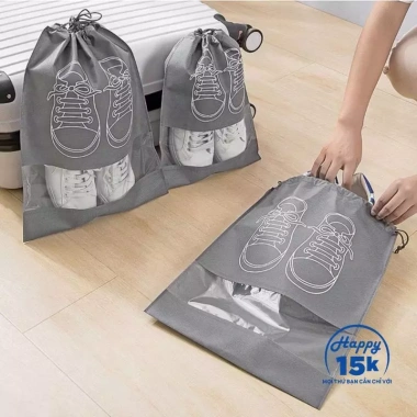 Set 3 Túi Đựng Giày Du Lịch Gọn Nhẹ, Sạch Sẽ, Dễ Mang – Bảo Vệ Giày Khi Đi Chuyến