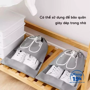 Set 3 Túi Đựng Giày Du Lịch Gọn Nhẹ, Sạch Sẽ, Dễ Mang – Bảo Vệ Giày Khi Đi Chuyến 4 Set 3 Túi Đựng Giày Du Lịch Gọn Nhẹ, Sạch Sẽ, Dễ Mang – Bảo Vệ Giày Khi Đi Chuyến 4