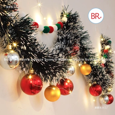 Set 3/5 Dây Kim Tuyến Giả Dây Chồn Trang Trí Noel Tết - Dây Quấn Cây Thông, Decor Phòng Khách, Cửa Hàng 45k 5