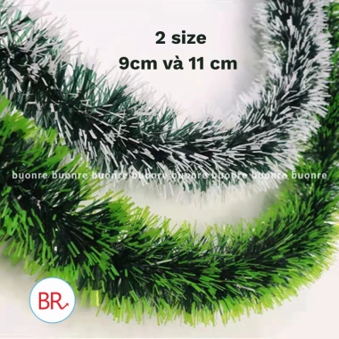 Set 3/5 Dây Kim Tuyến Giả Dây Chồn Trang Trí Noel Tết - Dây Quấn Cây Thông, Decor Phòng Khách, Cửa Hàng 45k 10