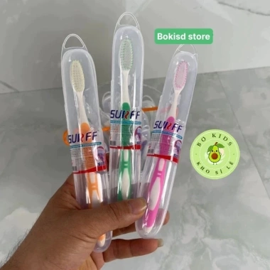 Set 4 Bàn Chải Đánh Răng Surff Lông Mềm, Hộp Du Lịch Tiện Lợi - Giá 31.750₫
