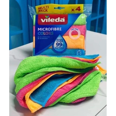 Sét 4 khăn lau đa năng VILEDA Microfiber mềm dẻo - Nhập Đức, giảm còn 81.000₫ 8 Sét 4 khăn lau đa năng VILEDA Microfiber mềm dẻo - Nhập Đức, giảm còn 81.000₫ 8