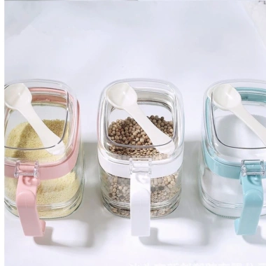Set 4 lọ đựng gia vị Hokori Nhật, nắp đậy tiện dụng kèm thìa - chỉ 44.900₫ 4 Set 4 lọ đựng gia vị Hokori Nhật, nắp đậy tiện dụng kèm thìa - chỉ 44.900₫ 4