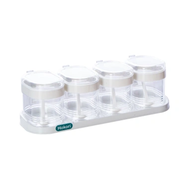 Set 4 lọ đựng gia vị Hokori Nhật, nắp đậy tiện dụng kèm thìa - chỉ 44.900₫ 6 Set 4 lọ đựng gia vị Hokori Nhật, nắp đậy tiện dụng kèm thìa - chỉ 44.900₫ 6