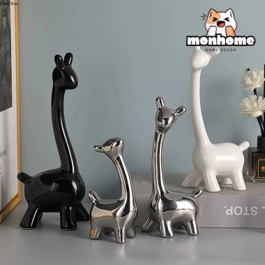 Set 4 Tượng Hươu Cao Cổ - Trang Trí Phòng Khách, Bàn Trưng Bày, Giá Ưu Đãi 224,480₫