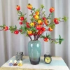 Set 5 Cành Lựu 7 Quả Hồng Vuông Đào Tiên Quất Táo Giả Cắm Bình Decor Tết 2.026 Giá 49k 2