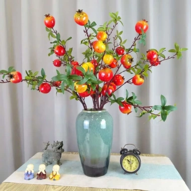 Set 5 Cành Lựu 7 Quả Hồng Vuông Đào Tiên Quất Táo Giả Cắm Bình Decor Tết 2.026 Giá 49k 2 Set 5 Cành Lựu 7 Quả Hồng Vuông Đào Tiên Quất Táo Giả Cắm Bình Decor Tết 2.026 Giá 49k 2