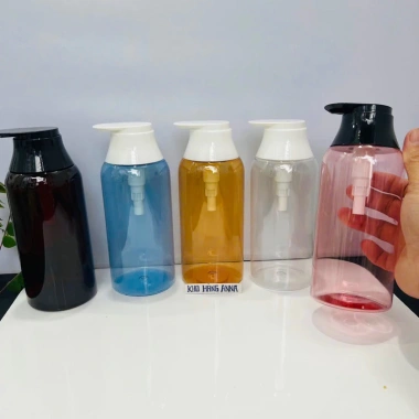Set 5 chai 500ml mới – chai chiết kem, mỹ phẩm, dầu gội, giá 25.000₫