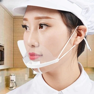Set 5 khẩu trang nhựa che miệng - Giao tiếp, chế biến thực phẩm, phun xăm, spa - Giá 5.500đ