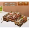 Set 5 Khay Đựng Mứt Quai + Hũ Tết Núm Gấu Dễ Thương, Khung Cung Tròn - 145.600₫ 2