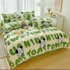 Set 5 món Chăn Phao Trần bông dày kèm Ga & Vỏ Gối cotton poly - Đa màu, mềm, giá 190k 8