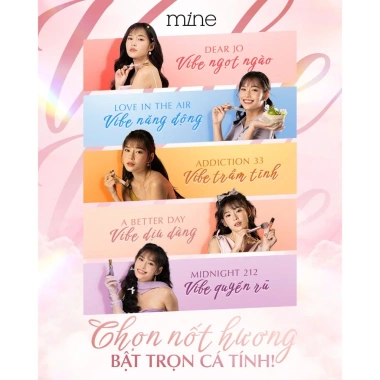 Set 5 mùi nước hoa 2ml + box lưu hương 8h Nước hoa Mine thơm lâu, ngọt ngào, nữ tính, năng động, giá 169k