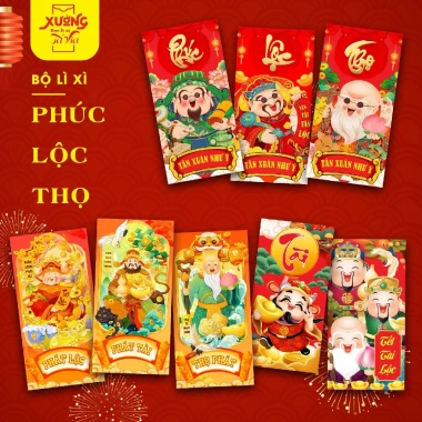 Set 50-100 Bao Lì Xì Tết 2.026 - Hoạ Tiết Đẹp, Giá Rẻ 25.000 VNĐ