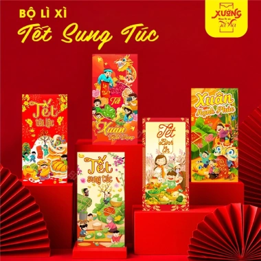 Set 50-100 Bao Lì Xì Tết 2.026 - Hoạ Tiết Đẹp, Giá Rẻ 25.000 VNĐ
