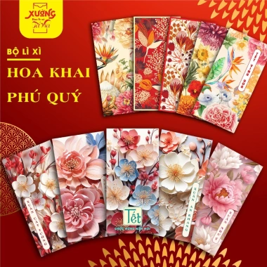 Set 50-100 Bao Lì Xì Tết 2.026 - Hoạ Tiết Đẹp, Giá Rẻ 25.000 VNĐ