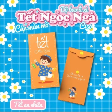 Set 50-100 Bao Lì Xì Tết Ngọc Ngà 2.026 - Phong Bao Dễ Thương, Giá 39.000 VNĐ