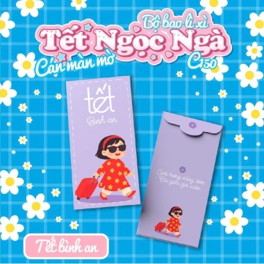 Set 50-100 Bao Lì Xì Tết Ngọc Ngà 2.026 - Phong Bao Dễ Thương, Giá 39.000 VNĐ
