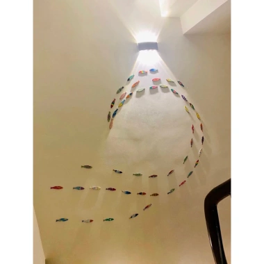 Set 50 cá gỗ 15cm chưa tô - Trang trí nhà cửa, dán tường, decor cửa hàng, 50.400₫