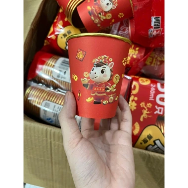 Set 50 Cốc Dùng 1 Lần Hoạ Tiết Bính Ngọ 2.026 - Dung Tích 240ml Giá Ưu Đãi 49.000₫