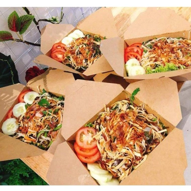 Set 50 Hộp Giấy Kraft Nắp Gài Dày Dặn, Thân Thiện Môi Trường - Đựng Bún, Mì, Salad cho Nhà Hàng, Quán Ăn - 130.000₫